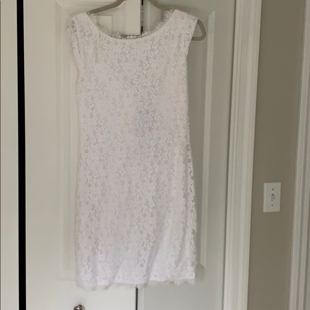 White lace dress